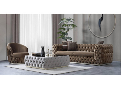 Designer living room set 3 + 1 seater furniture luxury and modern 2-piece set
